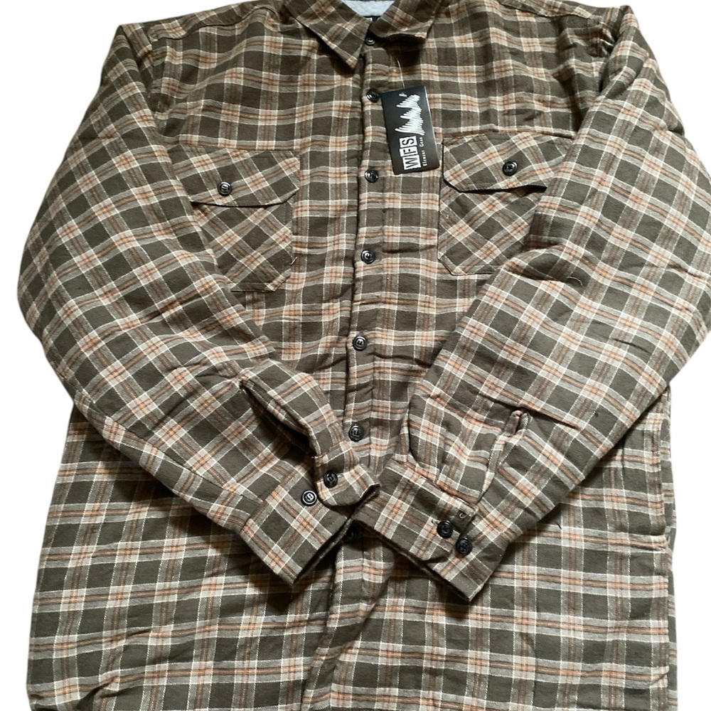 Men's Plaid Jacket - Brown